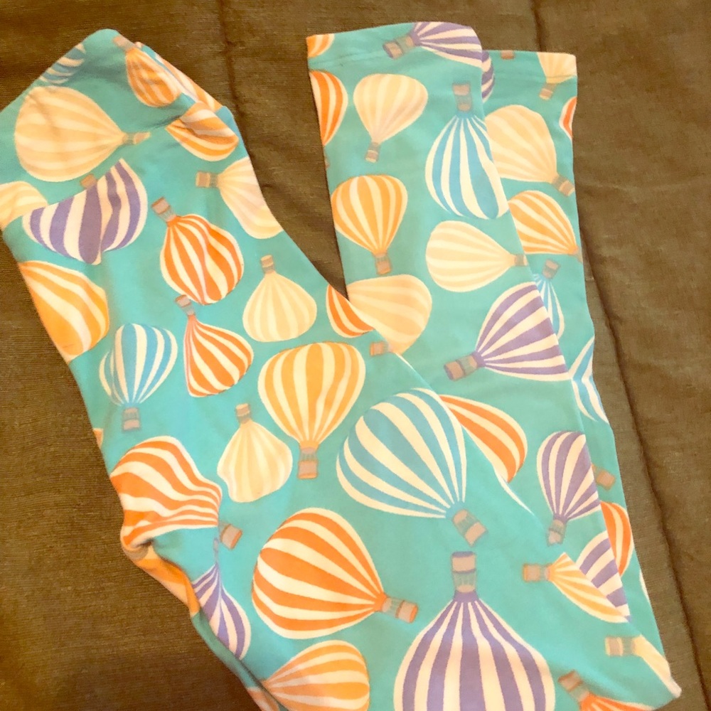 Lularoe Kids L/XL Hot Air Balloon Leggings NWOT